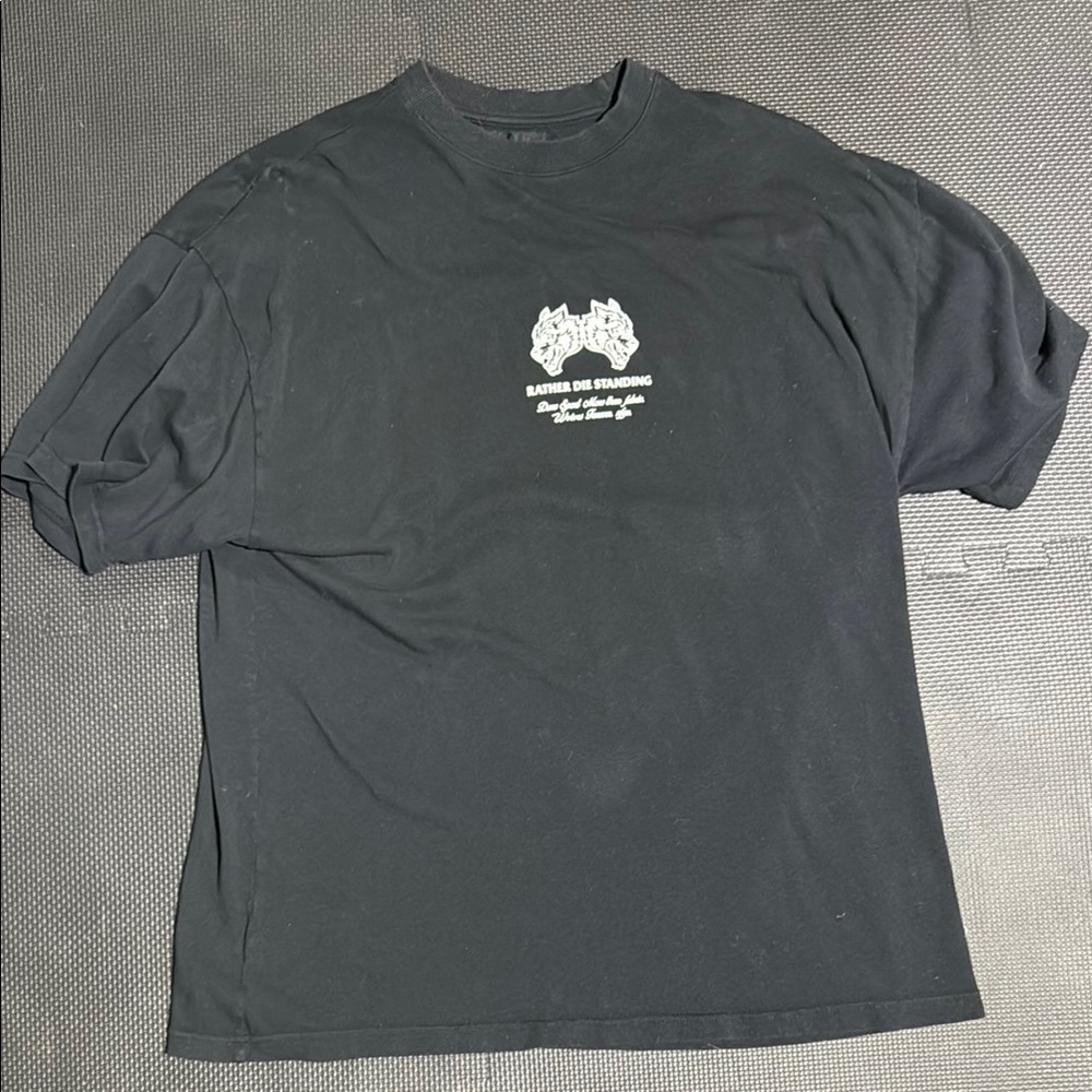 Darc Sport Black Short Sleeve Tee Casual Cotton Blend